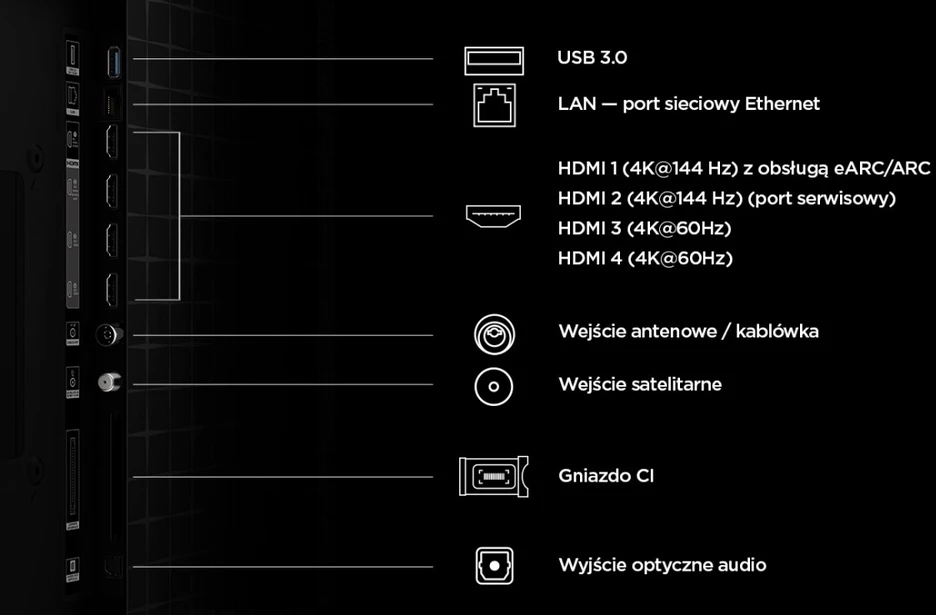 Televizorius TCL 55A400 55" QLED 4K 288Hz VRR 2026