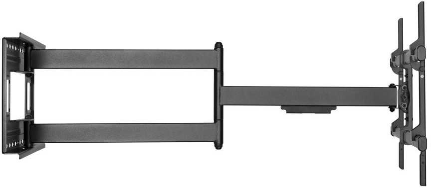 TECHLY sieninis laikiklis, ištraukiama rankena iki 1015 mm LCD 43-80 colių Juodas