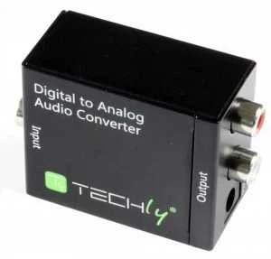 Techly IDATA SPDIF-3 kabelių sąsaja / invertavimo adapteris Multiconnection RCA Juoda