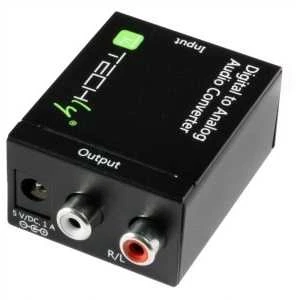Techly IDATA SPDIF-3 kabelių sąsaja / invertavimo adapteris Multiconnection RCA Juoda