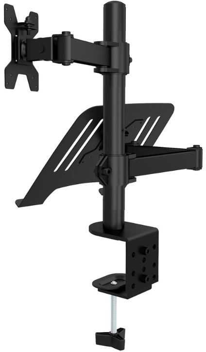 Techly 365597 Laikiklis stalas monitoriui 13-32" 8kg ir nešiojamam kompiuteriui 12-17" 8kg, reguliuojamas