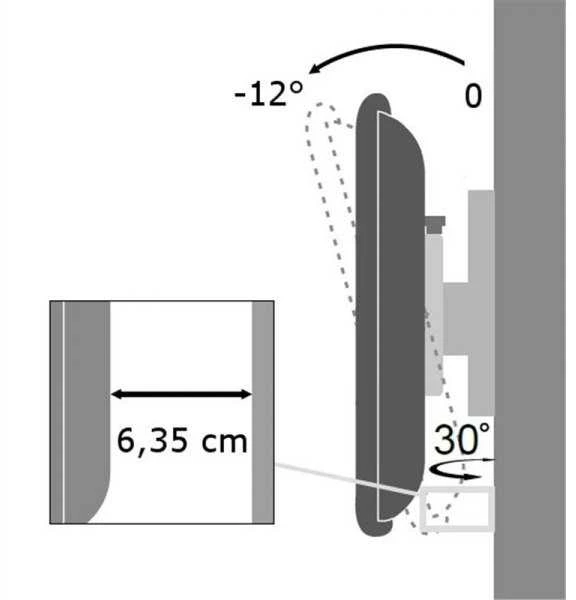 Laikiklis Techly sieninis LED / LCD televizorius 17-37 colių 25kg o