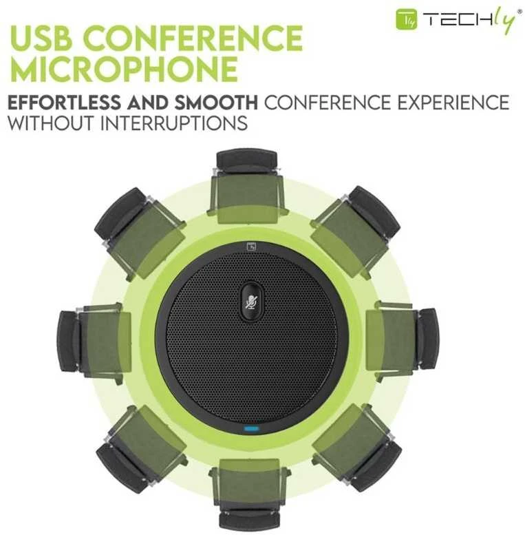 „Techly“ konferencinis mikrofonas + nutildymas