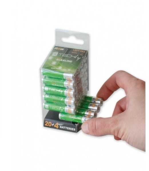Techly Šarminės baterijos LR03 aaa 24vnt, (ibt-lr03t24b)