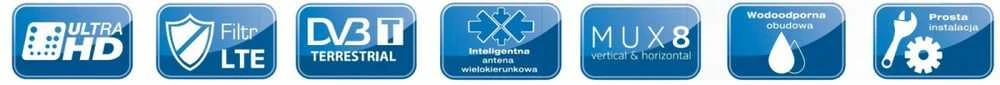 TechniSat RTV antena Technicombo T3-a-0001/6048 kryptinė antena
