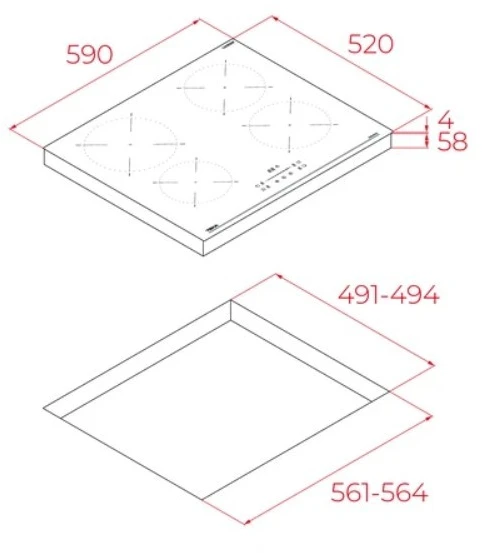 Teka Indukcinė kaitlentė ibc 64110 ssm bk
