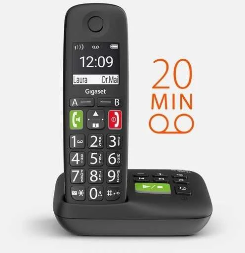 Telefonas belaidis gigaset e290a su sekretarką cyfrową