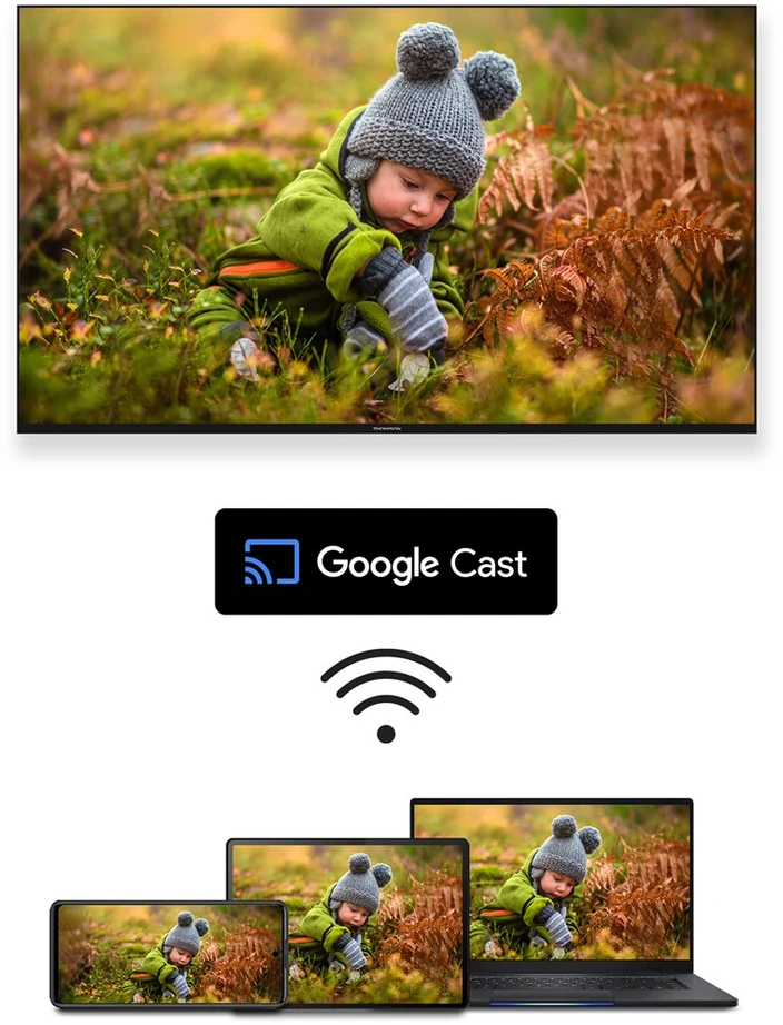 „THOMSON 50“ QLED UHD išmanusis „GOOGLE“ televizorius