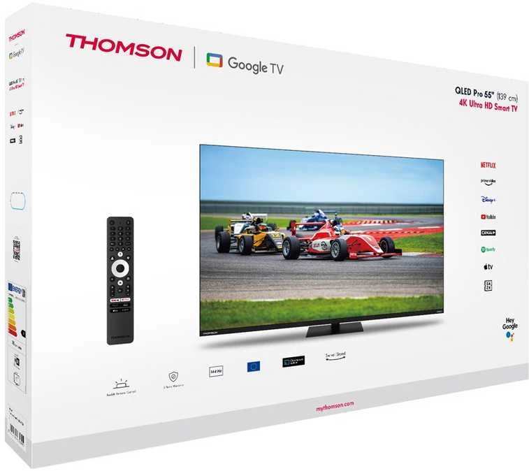 „THOMSON 55“ QLED PRO UHD išmanusis „GOOGLE“ televizorius