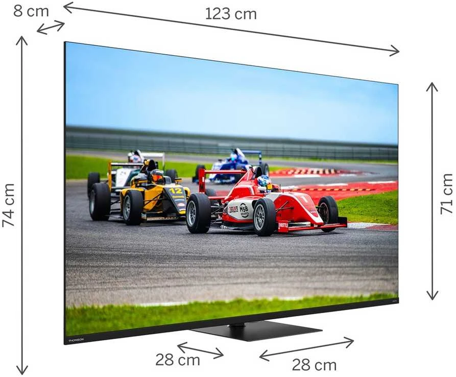 „THOMSON 55“ QLED PRO UHD išmanusis „GOOGLE“ televizorius