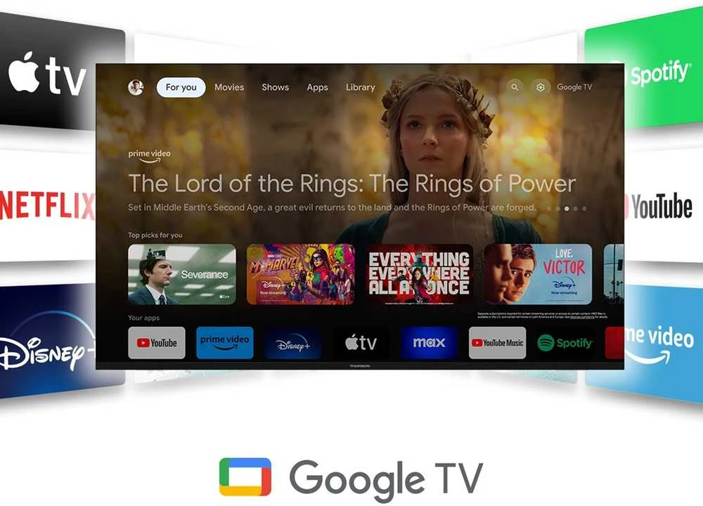 „THOMSON 55“ QLED PRO UHD išmanusis „GOOGLE“ televizorius