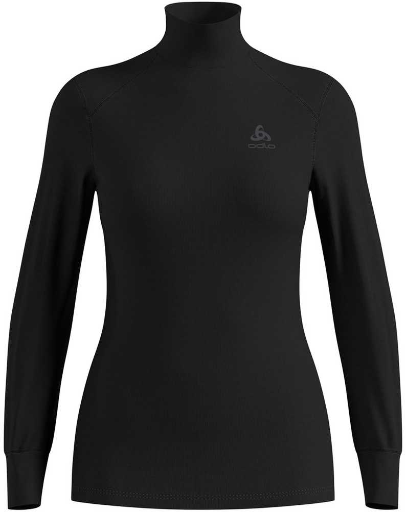 Odlo BL TOP apvalia kaklo iškirpte ilgomis rankovėmis ACTIVE WARM ECO moteriški marškinėliai, dydis S, juodas