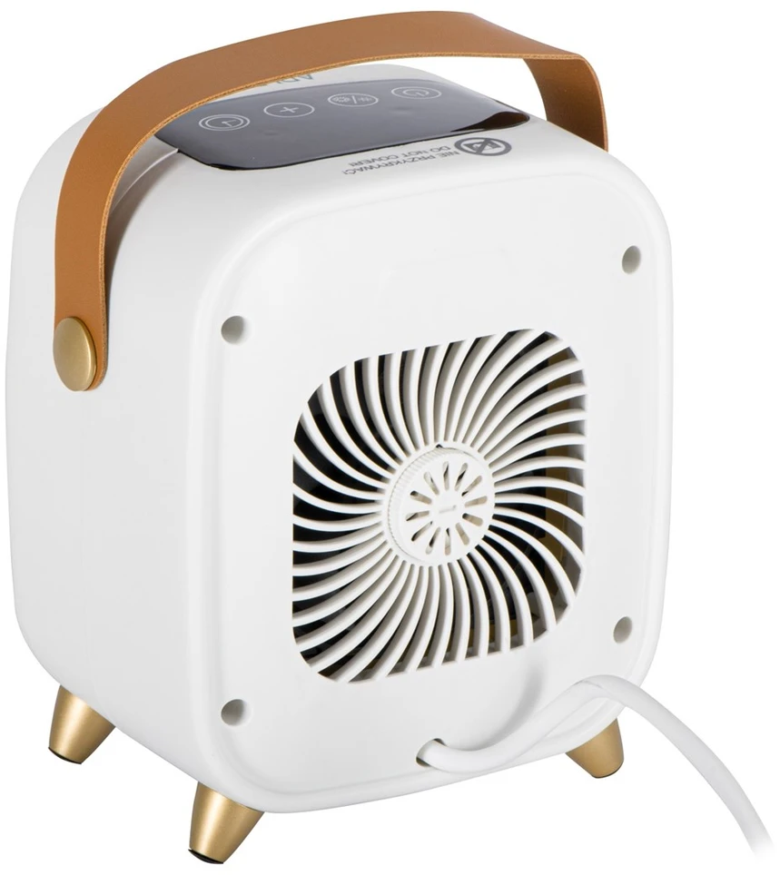 Adler AD 7762 Keraminis šildytuvas su ventiliatoriumi 1000 W, elektrinis šildytuvas su LED, 2 šildymo lygiai 700/1000 W, laikmatis iki 12 h, termostatas 15–45 °C, šalto oro pūtimas