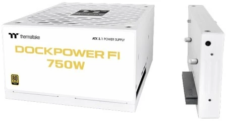 Thermaltake maitinimo šaltinis - dockpower fi 750 W auksinis modulinis ATX3.1 Gen5 Snow