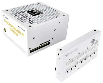 Thermaltake Maitinimo šaltinis - dockpower fi 1000 W auksinis modulinis ATX 3.1 Gen5 Snow