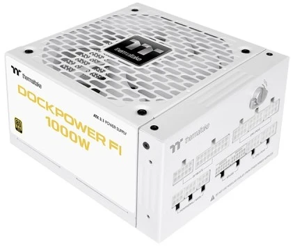 Thermaltake Maitinimo šaltinis - dockpower fi 1000 W auksinis modulinis ATX 3.1 Gen5 Snow