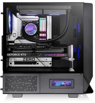Thermaltake Ceres 330 TG ARGB, Tower tipo korpusas - juodas, grūdintas stiklas