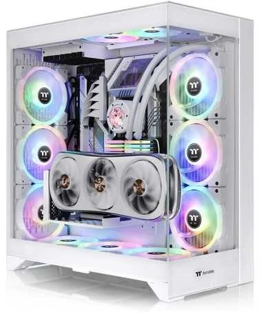 Thermaltake CTE E660 MX, bokšto tipo korpusas - baltas, grūdintas stiklas x 2