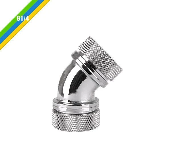 Thermaltake kampinė jungtis G1 / 4 Chrome (CL-W098-CA00SL-A)