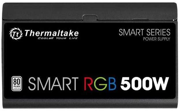 Thermaltake Smart 500w rgb (80+ 230v eu, 2xpeg, 120mm, vienas bėgis)