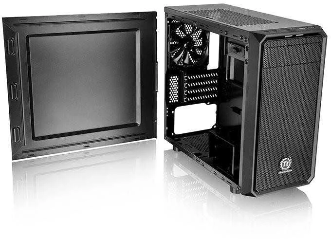 THERMALTAKE Versa H15 Micro Tower, i/O jungtys 1xUSB 3.0,1xUSB 2.0,1x HD Audio, visiškai modulinė koncepcija, kabelių valdymas