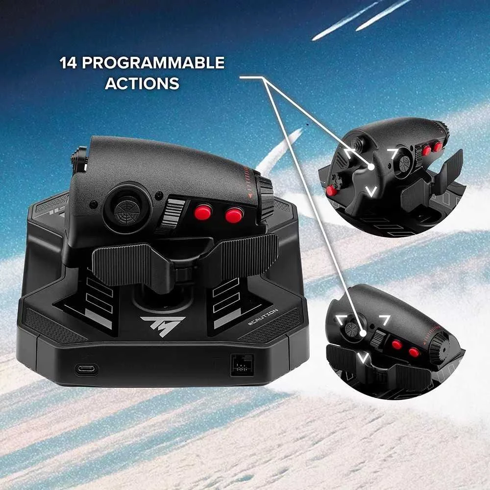 „Thrustmaster“ valdymo svirtis „Sol-6“ droseliui | Juodas