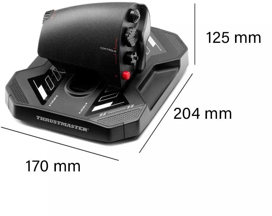 „Thrustmaster“ valdymo svirtis „Sol-6“ droseliui | Juodas