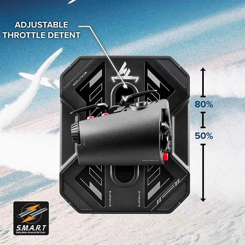 „Thrustmaster“ valdymo svirtis „Sol-6“ droseliui | Juodas