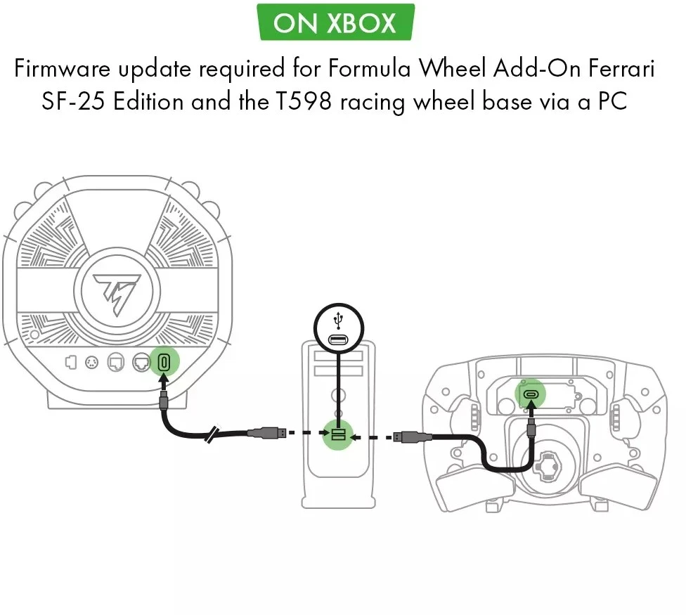 Thrustmaster „Formulės vairo priedas“ „Ferrari SF-25 Edition“ (4060466)