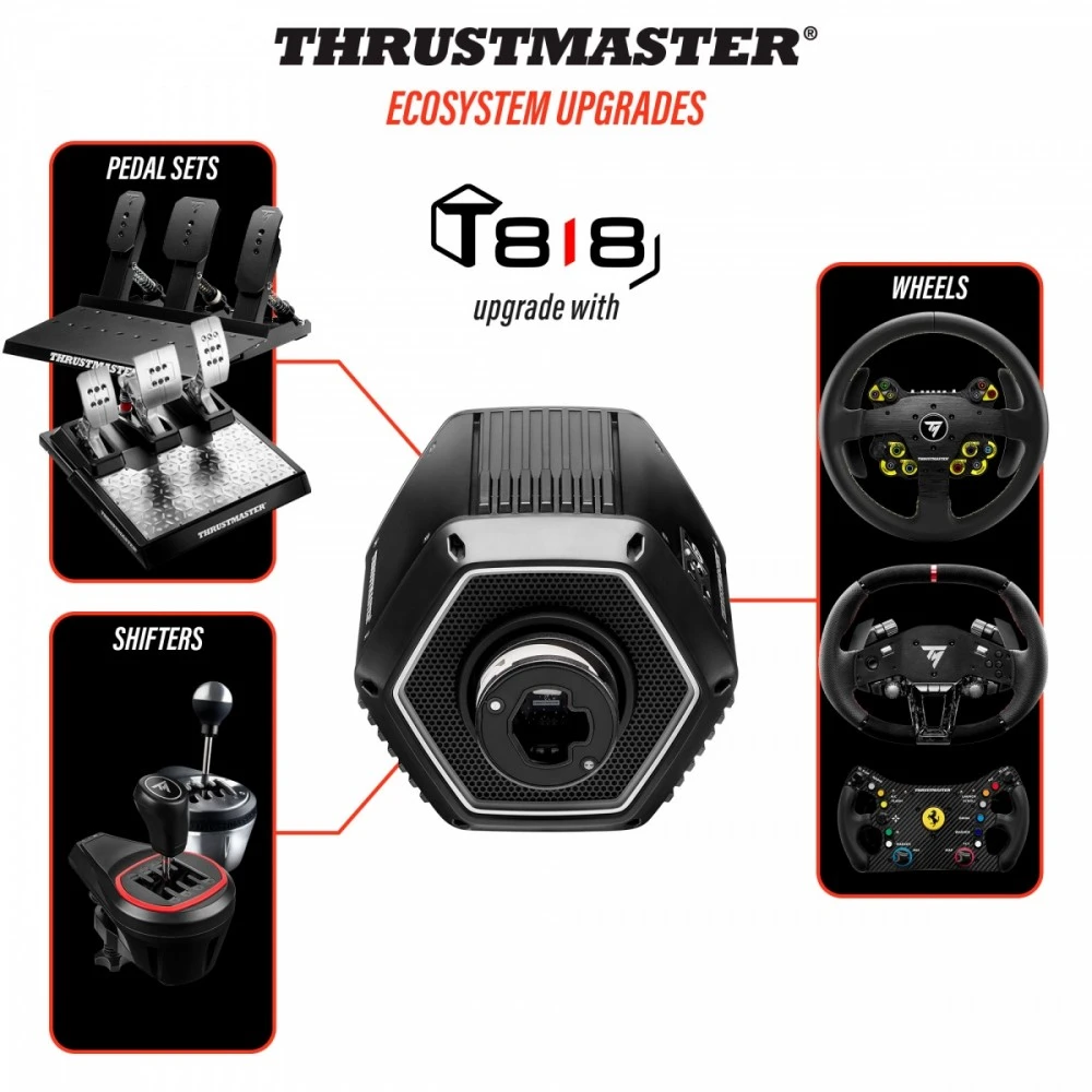 Thrustmaster T818 Servo Base | Juodas Edition