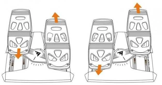 Thrustmaster T-Flight lėktuvo pedalai