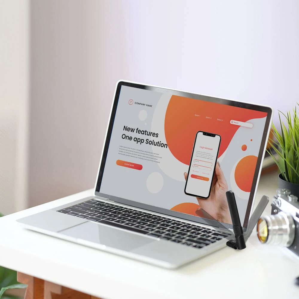 EDIMAX AC1200 dviejų juostų "Wi-Fi" USB 3.0 adapteris EW-7822UAD
