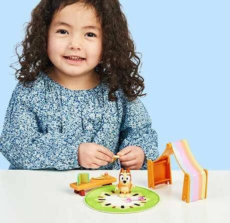 Figūrėlė Tm Toys Bluey Mėlyna - Rinkinys Pokój zabaw + figurka pieska