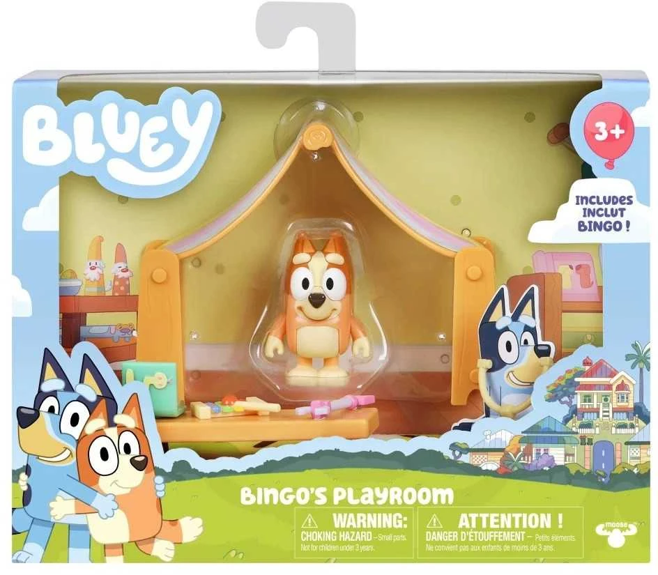 Figūrėlė Tm Toys Bluey Mėlyna - Rinkinys Pokój zabaw + figurka pieska