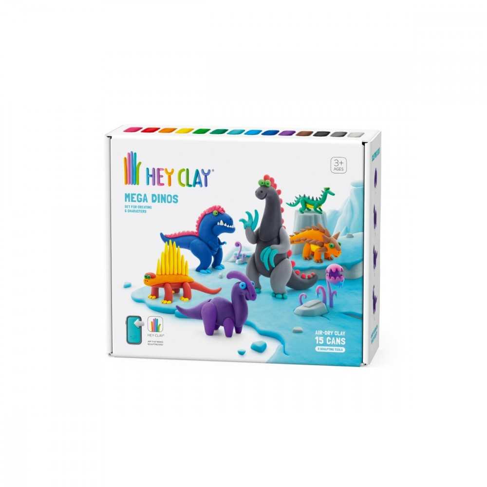 TM Toys Hey Clay Rinkinys Mega Dinosaurs