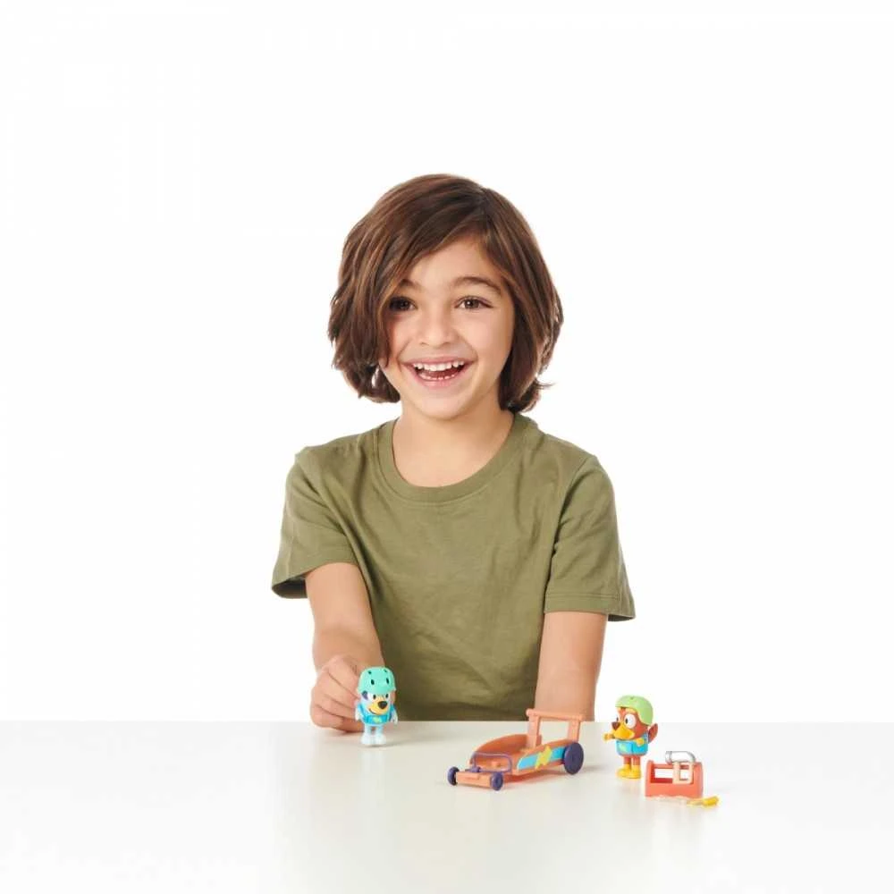 TM Toys Figūrėlė Bluey School Billy Cart Set