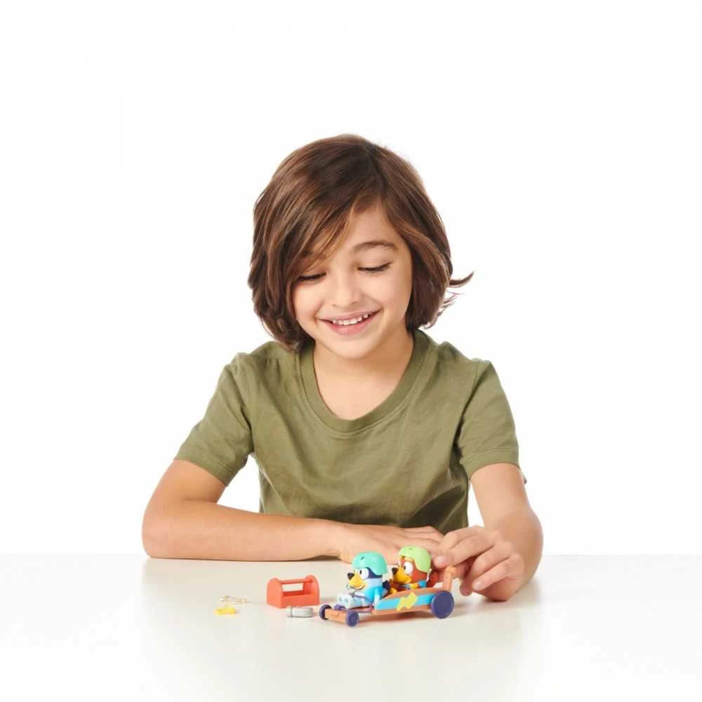 TM Toys Figūrėlė Bluey School Billy Cart Set