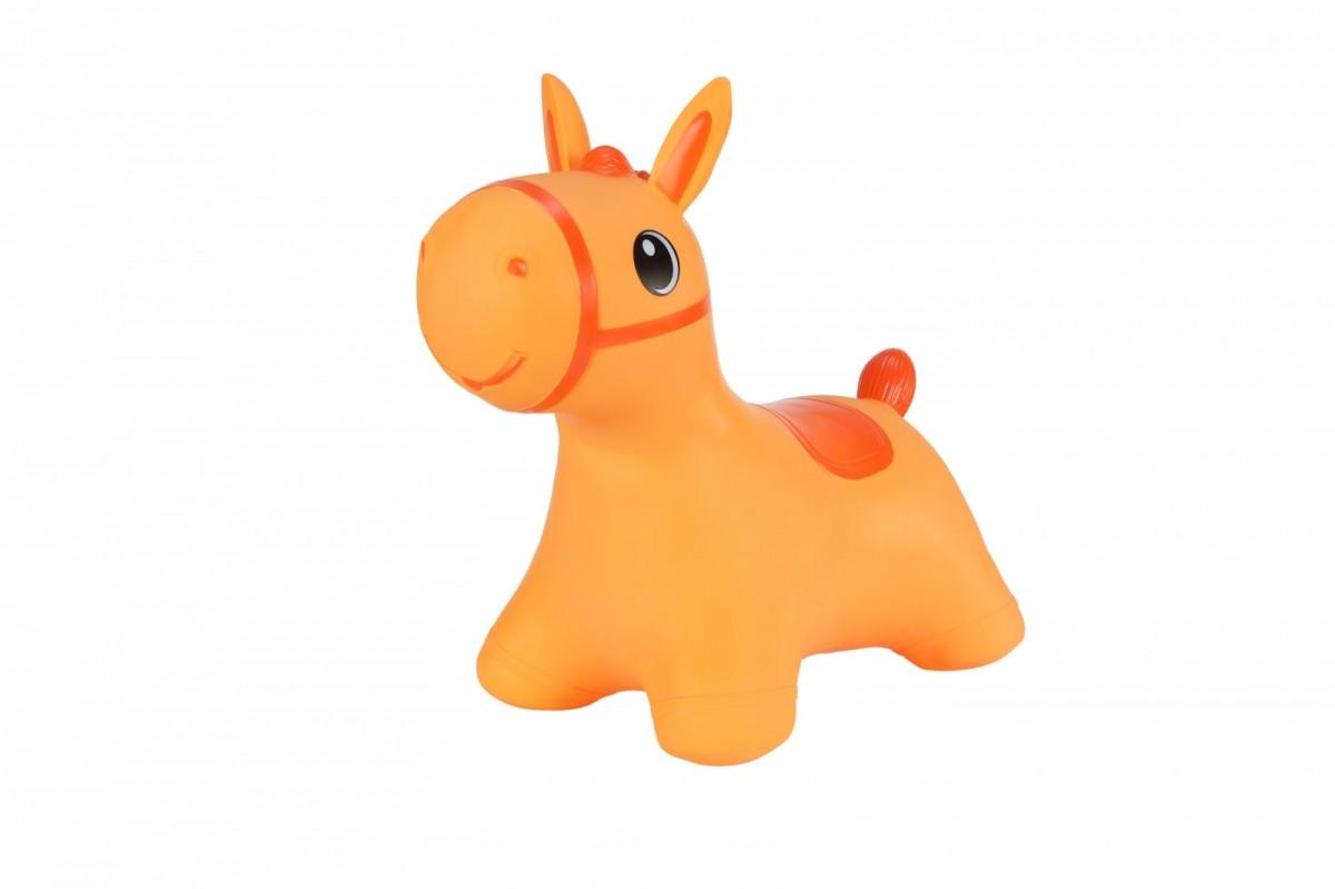 Tootiny Hoppimals guminis megztinis Džemperis vaikams su pompa HORSE oranžinė.