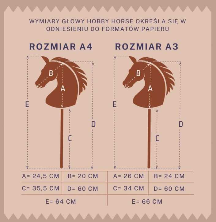 Tootiny Koń na kiju Hobby Horse HOPPIHORSE A3 juoda