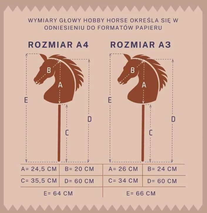 Tootiny Koń na kiju hobby horse hoppihorse a3 juoda, maść kara