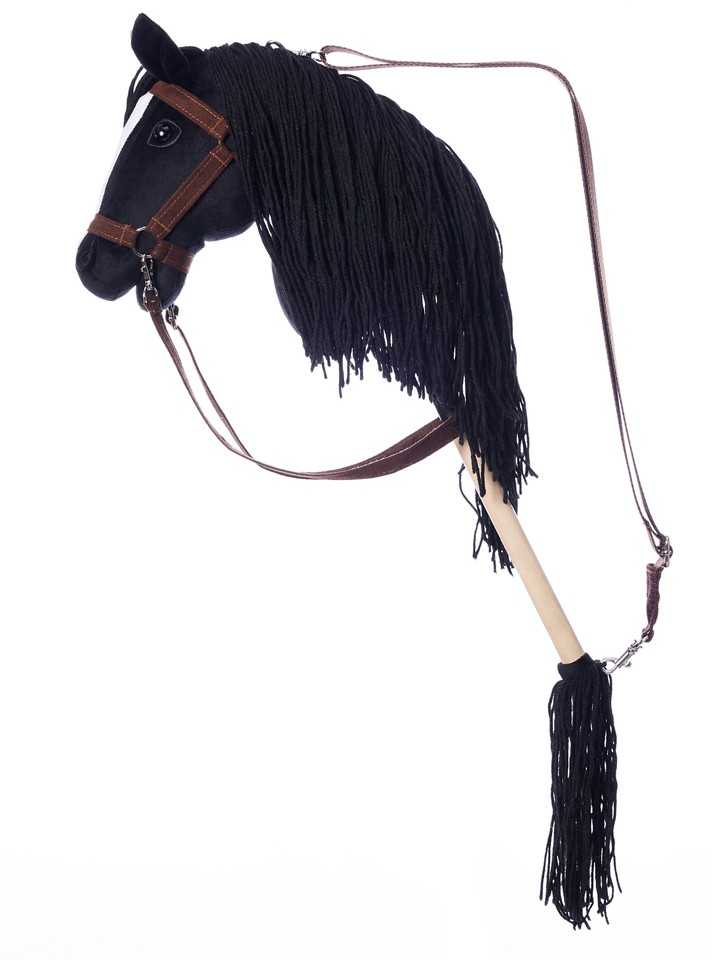 Tootiny Koń na kiju Hobby Horse HOPPIHORSE A3 juoda