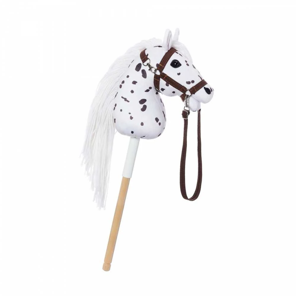 Tootiny Koń na kiju hobby horse hoppihorse a4 leopard - balta, maść tarantowata