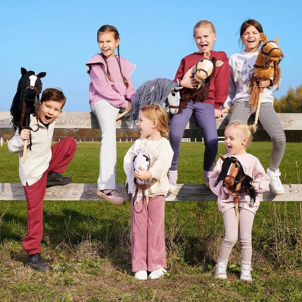 Tootiny Koń na kiju hobby horse hoppihorse a4 leopard - balta, maść tarantowata