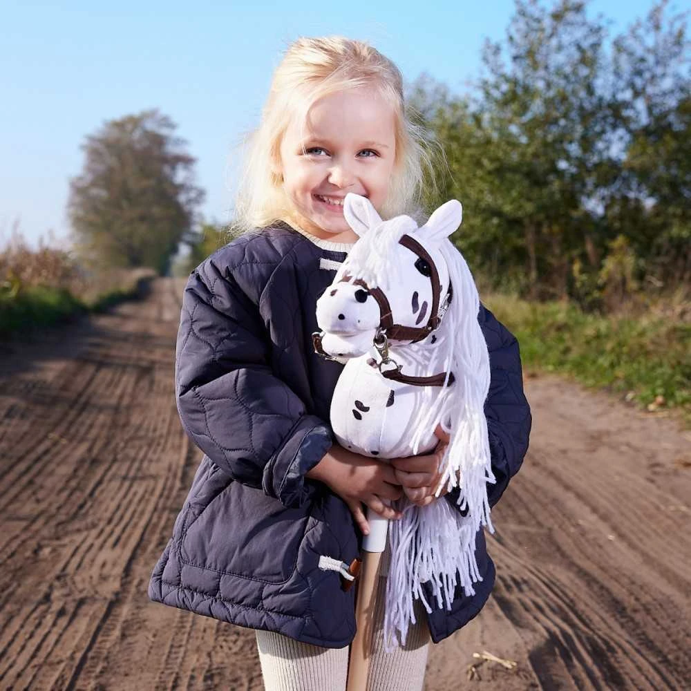 Tootiny Koń na kiju hobby horse hoppihorse a4 leopard - balta, maść tarantowata