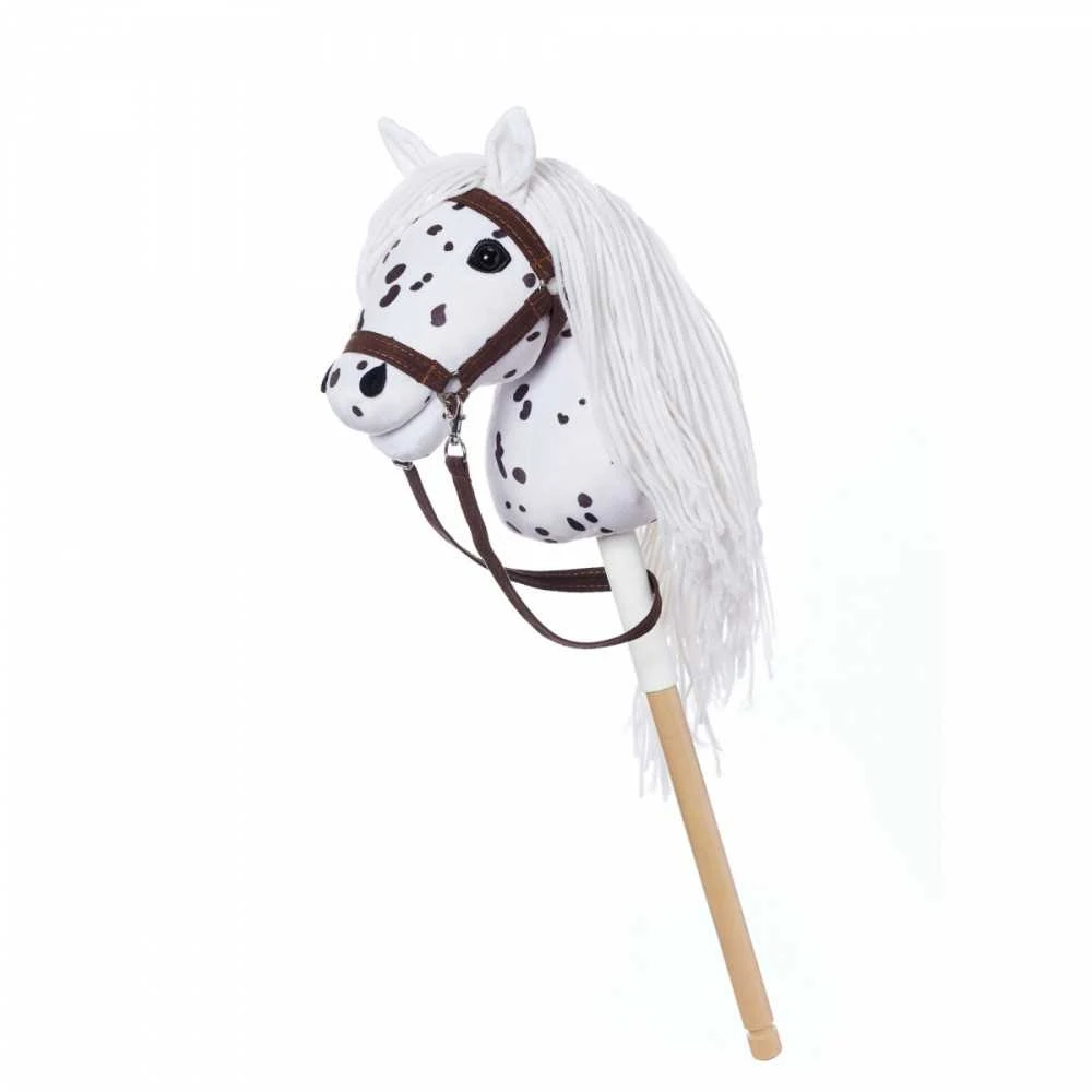 Tootiny Koń na kiju hobby horse hoppihorse a4 leopard - balta, maść tarantowata