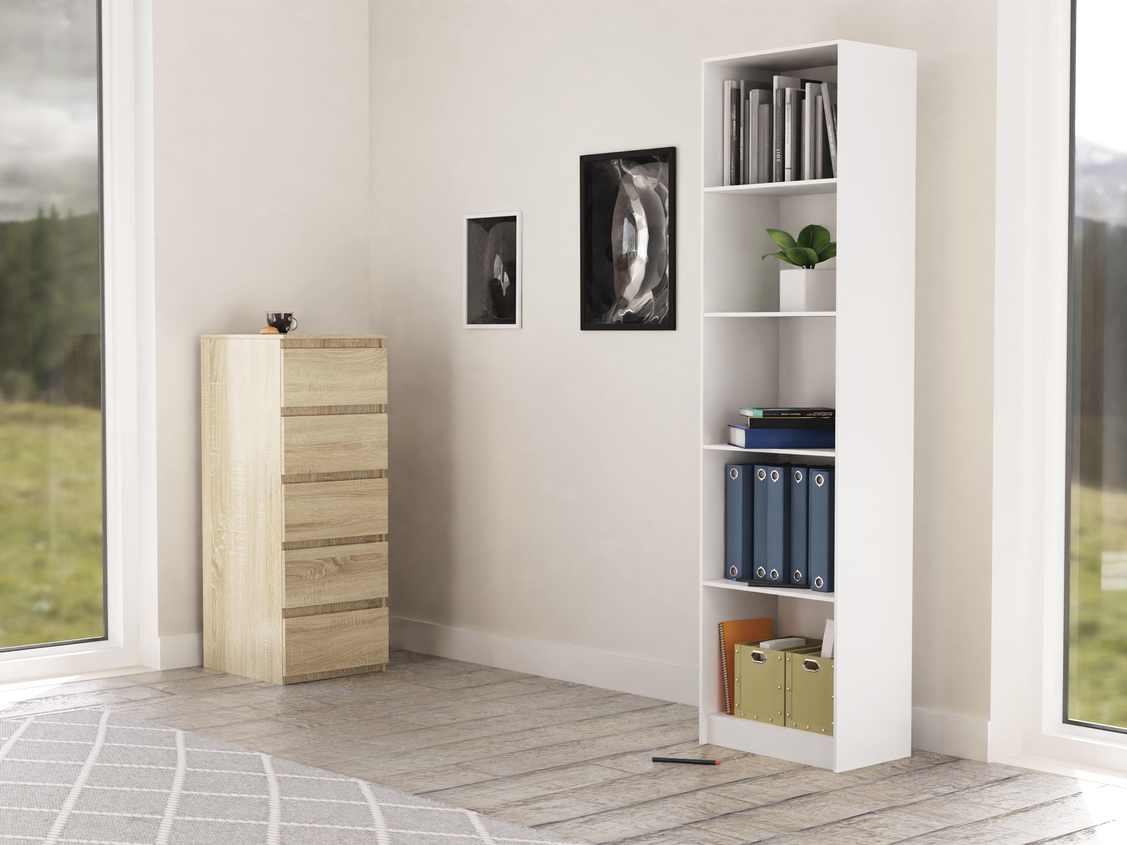Top E Shop Knygų Lentyna - Topeshop R50 Biel Biurui