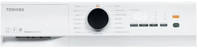 Toshiba Skalbimo mašina tw-t21bu80uwbk(wk) 7kg balta