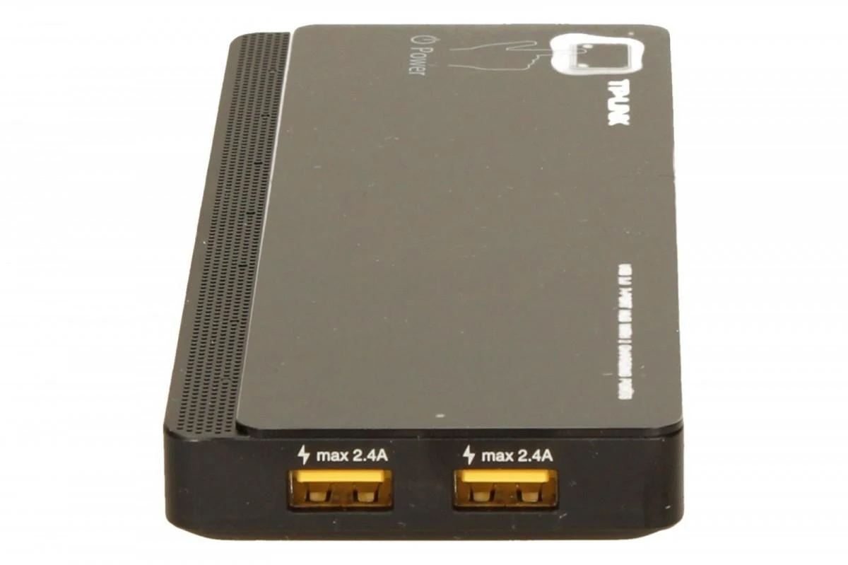 TP-LINK 7 jungtys USB 3.0 Hub su 2 maitinimo įkrovikliais jungtys 2.4A Max Desktop ir 12V/4A maitinimo adapteris