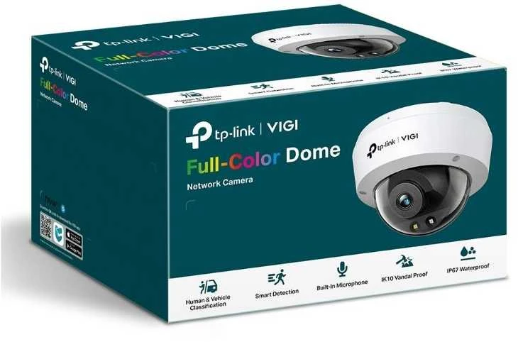Tp-link vigi c250 kopułowa kamera bezpieczeństwa ip wewnętrz i na wolnym powietrzu 2880 x 1620 px sufit