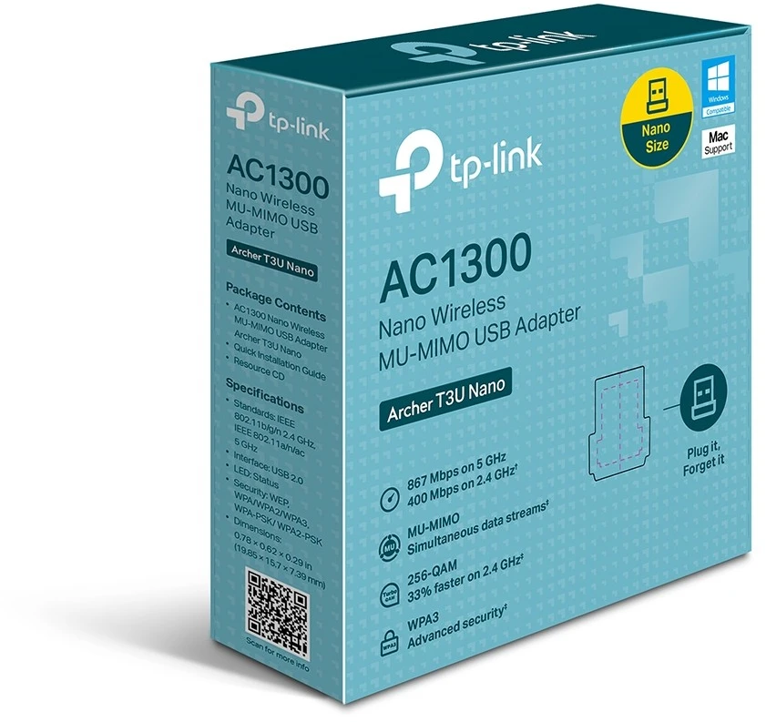 Karta jungiama į tinklą TP-Link Archer T3U Nano